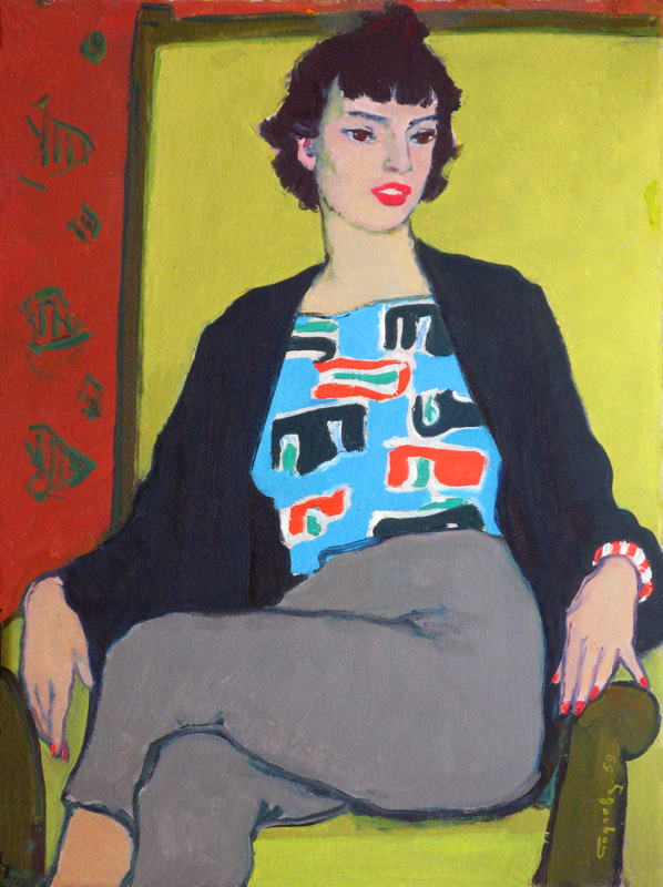 Годлевский И. Портрет молодой дамы. 1959