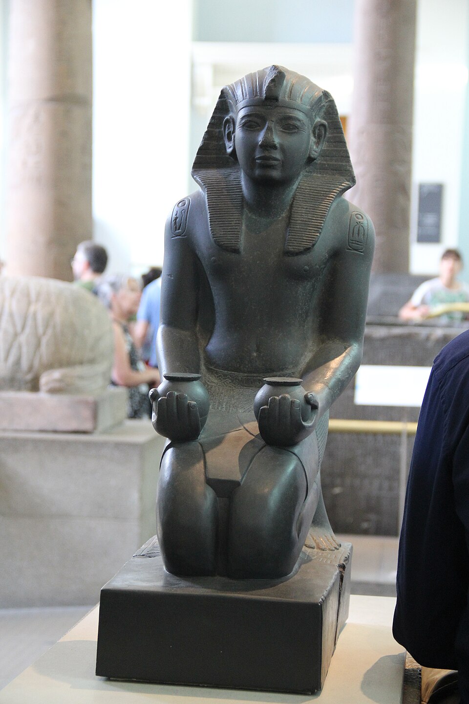 Egyptian Greywacke Statue of Rameses IV, 20th Dynasty (36536842355).jpg