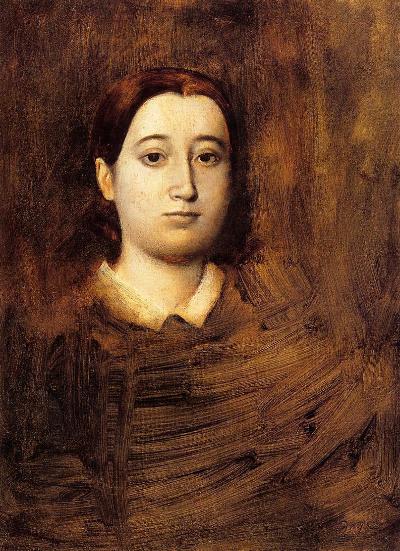 Degas - Portrait of Madame Edmondo Morbilli, nee Therese De Gas, 1865.jpg