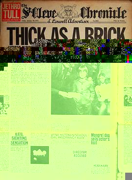 Обложка альбома «Thick as a Brick» (Jethro Tull, 1972)