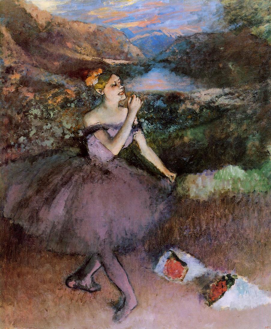 Degas - Dancer with Bouquets, circa 1895-1900.jpg