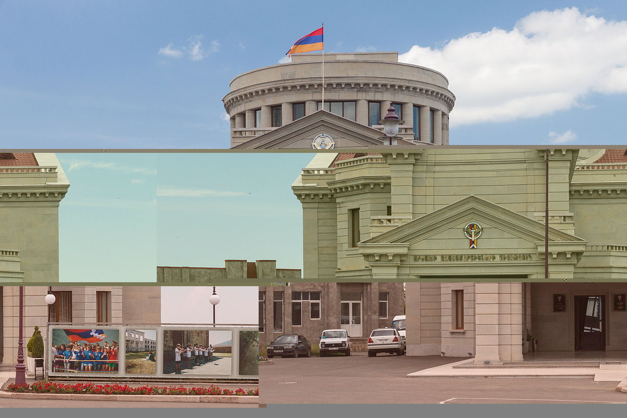 Файл:2014 Stepanakert, Budynek Związku Bojowników o Wolność Arcachu 2.jpg