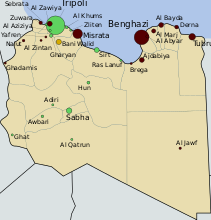 Положение на 3 марта, максимальные успехи ПНС на западе Ливии