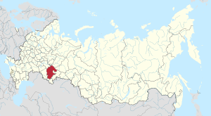 Республика Башкортостан на карте